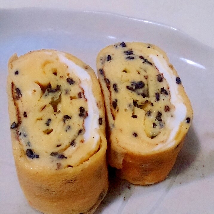 黒ゴマの卵焼き♪